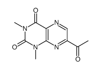 7-acetyl-1,3-dimethylpteridine-2,4-dione结构式