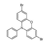 3,7-dibromo-10-phenylphenoxazine结构式