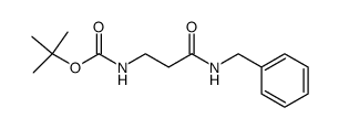 tert-butyl (3-(benzylamino)-3-oxopropyl)carbamate结构式