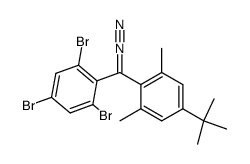 (2,4,6-tribromophenyl)(4-tert-butyl-2,6-dimethylphenyl)diazomethane Structure