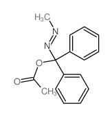 (methyldiazenyl-diphenyl-methyl) acetate Structure