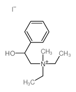 diethyl-(2-hydroxy-2-phenyl-ethyl)-methyl-azanium结构式
