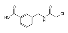 3-[(2-chloro-acetylamino)-methyl]-benzoic acid structure