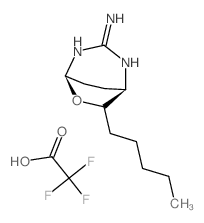 (1R,5R)-7-pentyl-6-oxa-2,4-diazabicyclo[3.2.2]non-3-en-3-amine,2,2,2-trifluoroacetic acid结构式