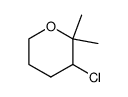 3-chloro-2,2-dimethyl-tetrahydro-pyran Structure