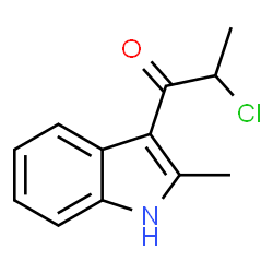 2-CHLORO-1-(2-METHYL-1H-INDOL-3-YL)PROPAN-1-ONE structure