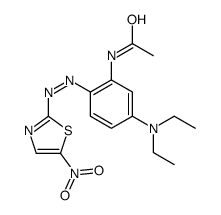 N-[5-(diethylamino)-2-[(5-nitro-2-thiazolyl)azo]phenyl]acetamide Structure