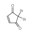 4-Cyclopentene-1,3-dione,2,2-dibromo-结构式