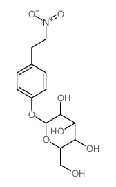 b-D-Glucopyranoside,4-(2-nitroethyl)phenyl structure