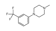 1-methyl-4-[3-(trifluoromethyl)phenyl]piperazine结构式