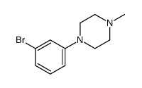 1-(3-bromophenyl)-4-methylpiperazine structure