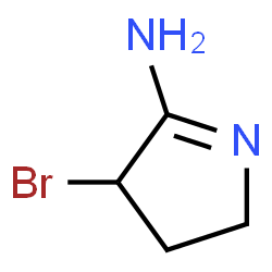 2H-Pyrrol-5-amine,4-bromo-3,4-dihydro-(9CI)结构式