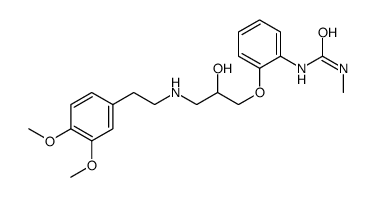 N-[2-[3-(3,4-Dimethoxyphenethylamino)-2-hydroxypropoxy]phenyl]-N'-methylurea Structure