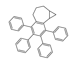 5,6,7,8-tetraphenyl-1,1a,2,3,4,8b-hexahydrobenzo[a]cyclopropa[c][7]annulene结构式