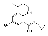 Benzamide, 5-amino-2-(butylamino)-N-cyclopropyl- (9CI) structure