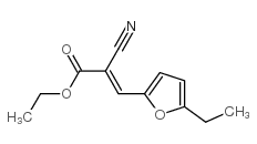 2-Propenoicacid,2-cyano-3-(5-ethyl-2-furanyl)-,ethylester(9CI) Structure