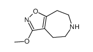 4H-Isoxazolo[4,5-d]azepine,5,6,7,8-tetrahydro-3-methoxy-(9CI) Structure