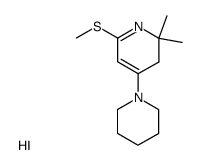 2,2-dimethyl-6-(methylthio)-4-(piperidin-1-yl)-2,3-dihydropyridine hydroiodide结构式