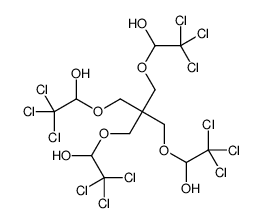 2,2,2-trichloro-1-[3-(2,2,2-trichloro-1-hydroxyethoxy)-2,2-bis[(2,2,2-trichloro-1-hydroxyethoxy)methyl]propoxy]ethanol结构式