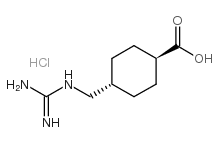 trans-4-guanidinomethylcyclohexanecarboxylic acid hydrochloride结构式