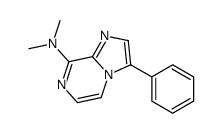 N,N-dimethyl-3-phenylimidazo[1,2-a]pyrazin-8-amine结构式