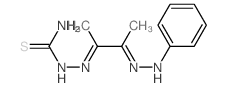 [[(3Z)-3-(phenylhydrazinylidene)butan-2-ylidene]amino]thiourea结构式