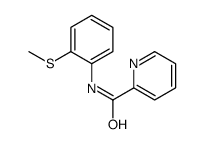 2-PYRIDINECARBOXAMIDE, N-[2-(METHYLTHIO)PHENYL]- Structure
