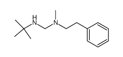 N-tert-butyl-N'-methyl-N'-phenethylmethanediamine结构式
