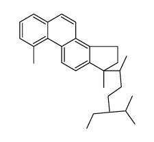 18,19-Dinorstigmasta-1,3,5,7,9,11,13-heptaene, 1,17-dimethyl-, (17alph a)- Structure