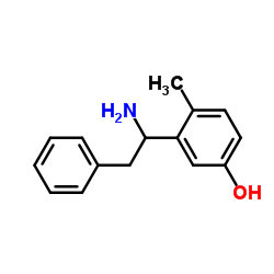 Phenol, 3-(1-amino-2-phenylethyl)-4-methyl- (9CI) Structure