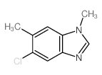 (9ci)-5-氯-1,6-二甲基-1H-苯并咪唑结构式