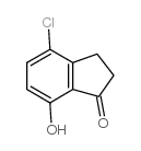 4-Chloro-7-hydroxy-1-indanone Structure