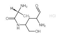 L-Threo-pentose, 2-amino-4-[(2-amino-1-oxopropyl)amino]-2,3,4-trideoxy-, dihydrochloride, (R)- picture