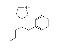 N-benzyl-N-butylpyrrolidin-3-amine Structure