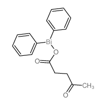 Pentanoic acid, 4-oxo-,diphenylbismuthinyl ester structure