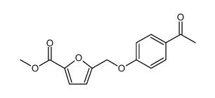 5-(4-ACETYL-PHENOXYMETHYL)-FURAN-2-CARBOXYLIC ACID METHYL ESTER结构式