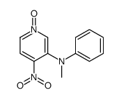 N-methyl-4-nitro-1-oxido-N-phenylpyridin-1-ium-3-amine结构式