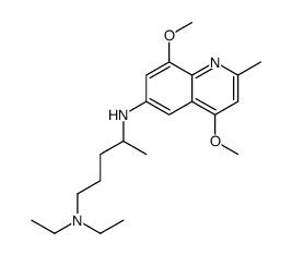 4-N-(4,8-dimethoxy-2-methylquinolin-6-yl)-1-N,1-N-diethylpentane-1,4-diamine Structure