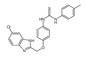 1-[4-[(5-chloro-3H-benzoimidazol-2-yl)methoxy]phenyl]-3-(4-methylpheny l)thiourea picture