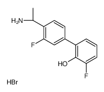 2-[4-[(1R)-1-aminoethyl]-3-fluorophenyl]-6-fluorophenol,hydrobromide结构式