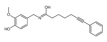 N-[(4-hydroxy-3-methoxyphenyl)methyl]-7-phenylhept-6-ynamide Structure