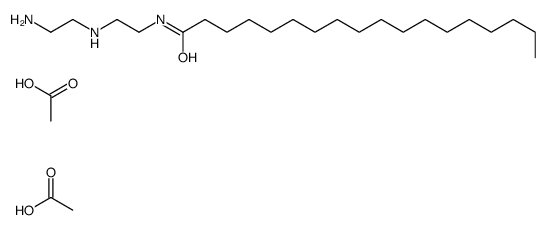 N-[2-[(2-aminoethyl)amino]ethyl]stearamide diacetate结构式