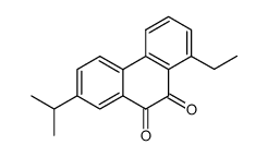 1-ethyl-7-isopropyl-phenanthrene-9,10-dione Structure