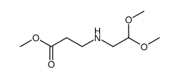 β-Alanine, N-(2,2-dimethoxyethyl)-, methyl ester结构式