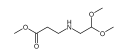 β-Alanine, N-(2,2-dimethoxyethyl)-, methyl ester structure