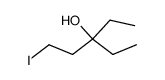 3-ethyl-1-iodo-pentan-3-ol结构式