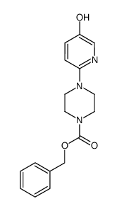 4-(5-hydroxypyridin-2-yl)piperazine-1-carboxylic acid benzyl ester结构式