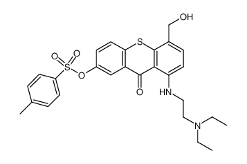 1-((2-(diethylamino)ethyl)amino)-4-(hydroxymethyl)-7-(toluenesulfonyloxy)-9H-thioxanthen-9-one结构式