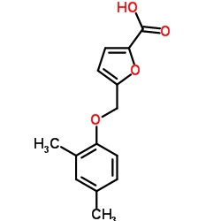5-(2,4-dimethylphenoxyMethyl)furan-2-carboxylic acid structure