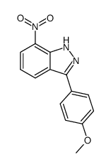 3-(4-methoxyphenyl)-7-nitroindazole Structure